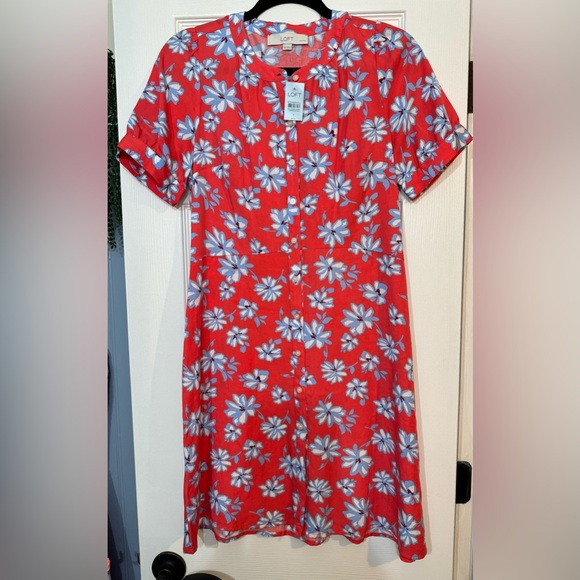 Red floral dress - Picture 1 of 3